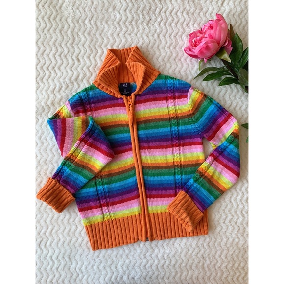 Gap Kids Colorful Sweater Size 8 - Picture 2 of 5